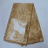 AG3064 Fancy Design Tulle Fabric Lace, Wholesale French African Net Lace Fabric, Flower Embroidery Gold Lace Fabric