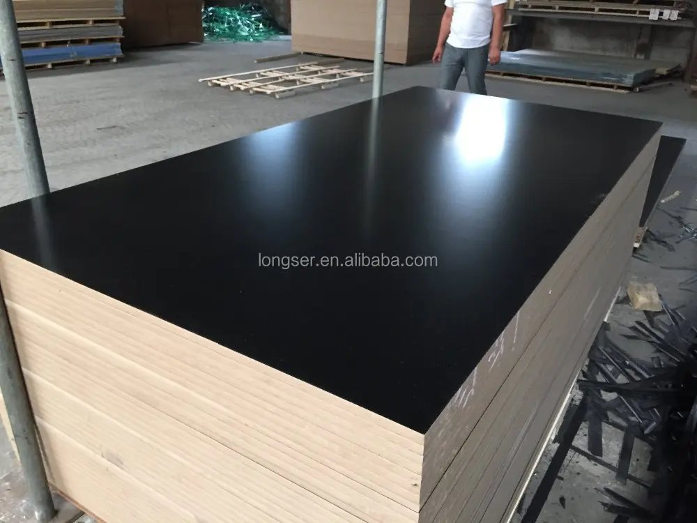 18mm Double Sided Black Mdf Melamine Waterproof Buy Mdf Melamine