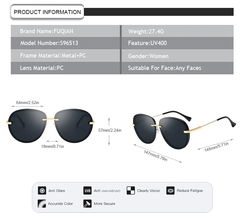 2019 High Quality Gradient Round Frame UV400 Women Female Sunglasses