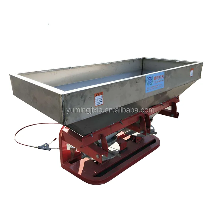 4 Wheeled Tractor Rear Hanging Fertilizer Spreader/ Stainless Steel