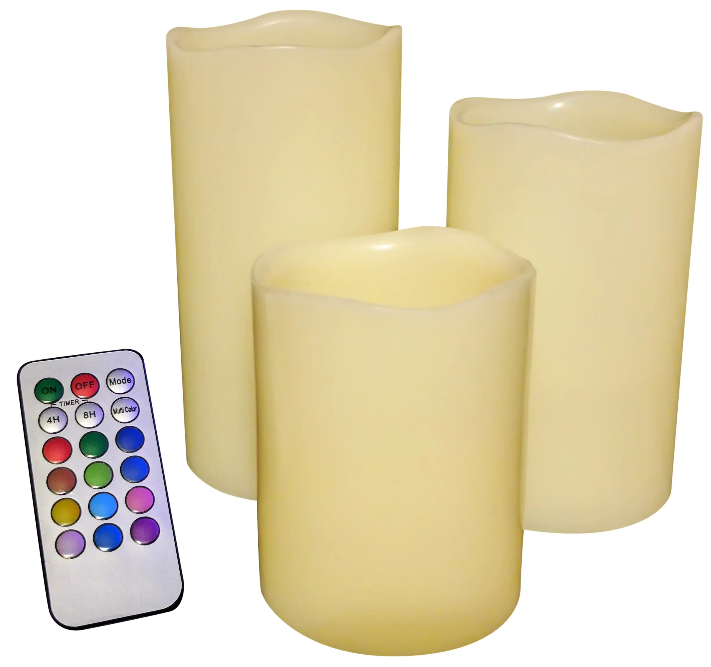 Buy Glow Candles Flameless ColorChanging Candles, 3 Batteryoperated