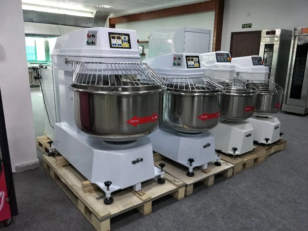 Yoslon High Quality,Electric Manual Dough Mixer 100kg Dough Spiral