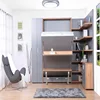 murphy desk double bed,fashion vertical style wall bed with desk