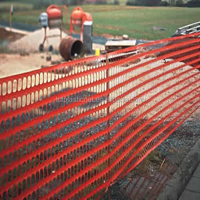 red plastic mesh fencing