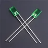Dip package 2*5*7 square led diffused green indicator light