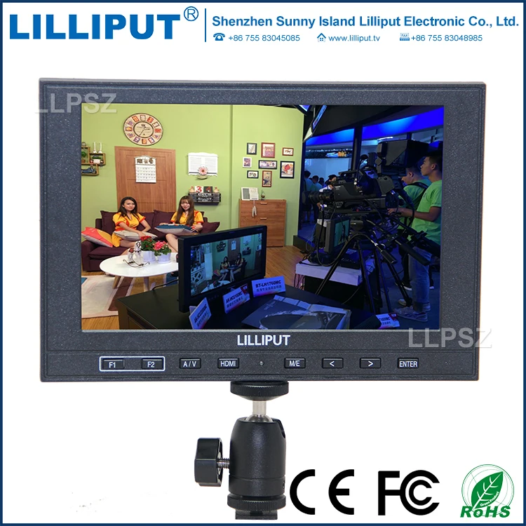 Free Shipping Lilliput 339 7" HB HD on Camera Field TFT LCD Monitor Audio/HDMI/Video Input