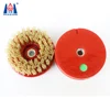 High polishing effect round antique diamond grinding abrasive brush for stone polishing