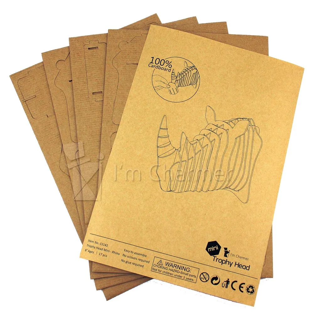 cardboard wall hanging elephant head,2017 new home decoration