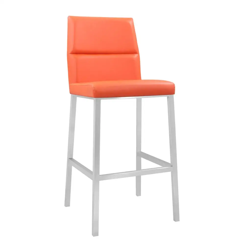 New Arrival Orange Replacement Seat Fixed Wrought Iron Swivel Bar Stool Buy Wrought Iron Swivel Bar Stool