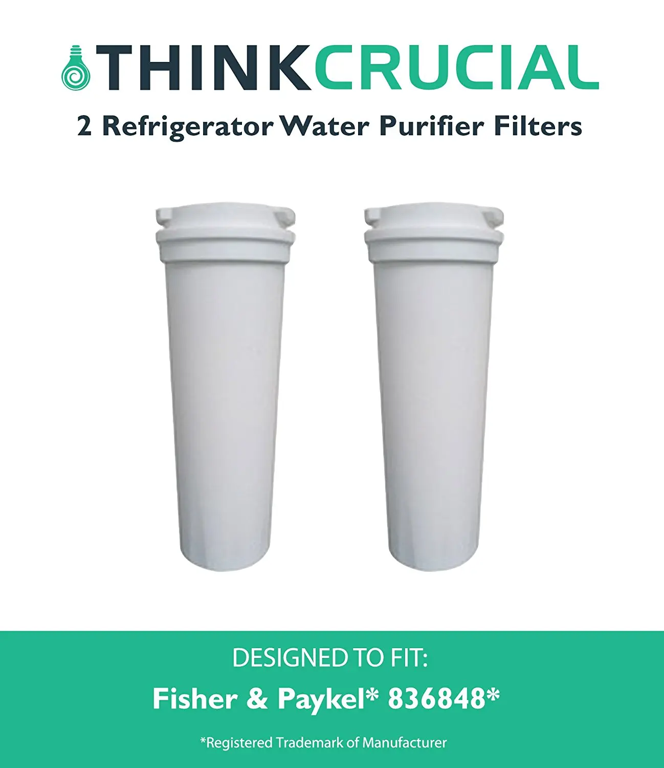 ReplacementBrand FP-1 Fisher and Paykel 836848 Comparable Refrigerator Water Filter