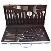 22pcs multifunctional kitchen knife set with aluminum case