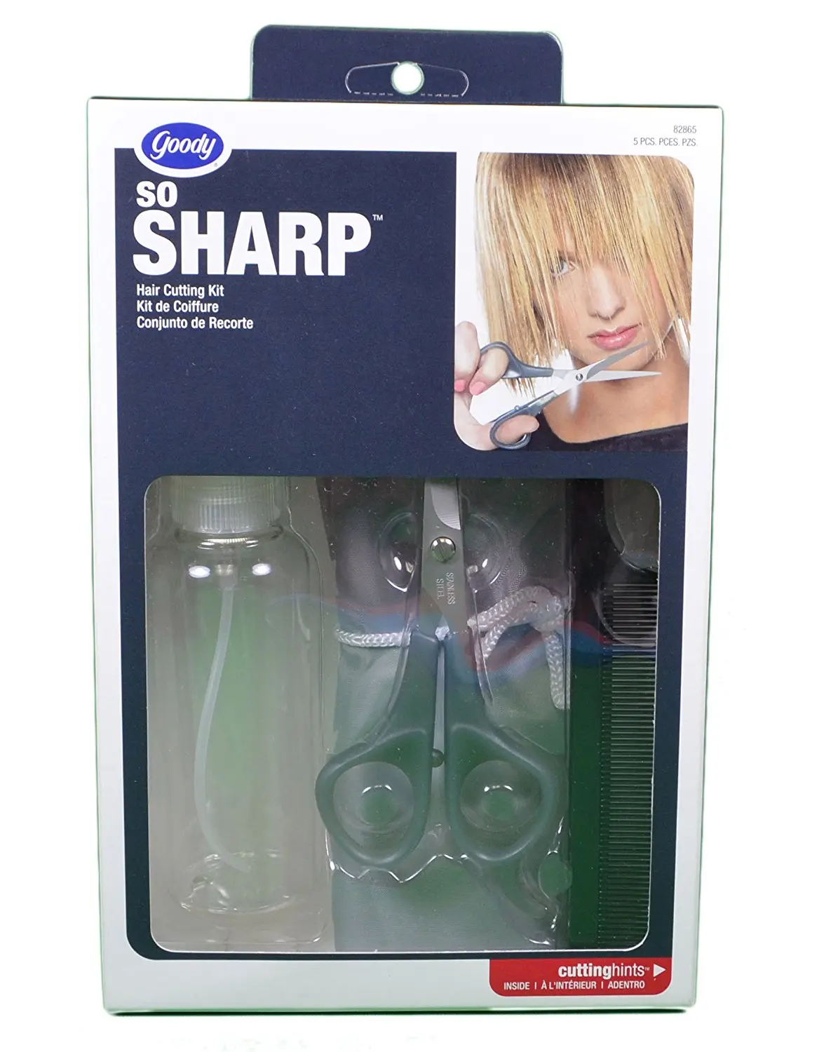 Goody Hair Cutting Kit So Sharp Home Salon Cape Comb Shears