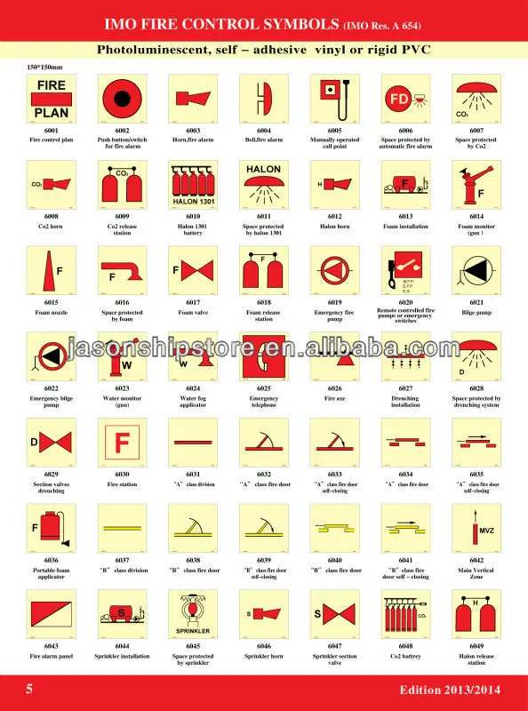 Fire Control Sign IMO Symbol, View IMO Symbol, J-Marine Product Details ...
