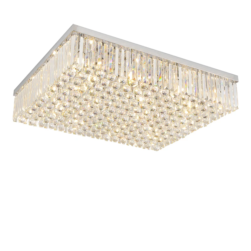 Modern Luxury LED E14 clear crystal chandelier for home lighting