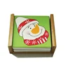 Ceramic painted environmental absorbent coasters with wooden boxes