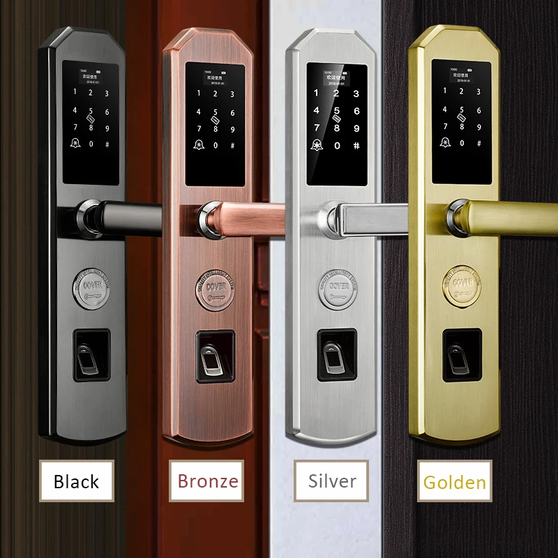 Factory Supplier Stainless Steel Plate Door Lock Fingerprint Electric