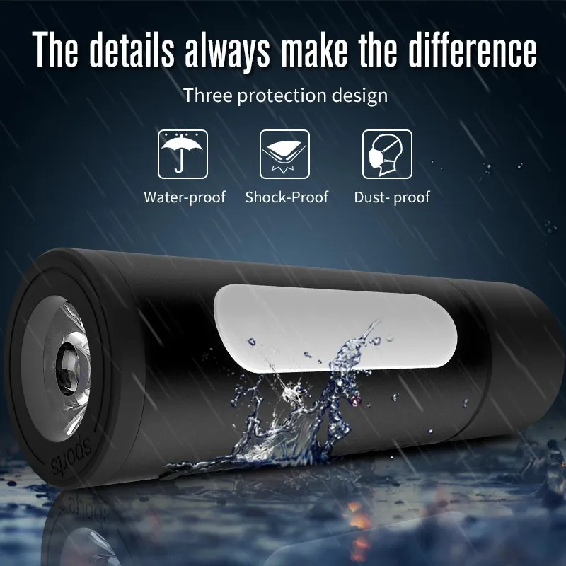 4400/5200mah battery 5w speaker home theater with bicycle torch powerbank function - ANKUX.COM