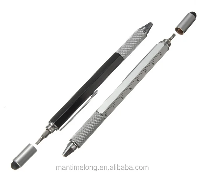 Modern-Design-Overvalue-Handy-Tech-Tool-Ballpoint-Pen-Screwdriver-Ruler-Spirit-Level-Multifunction-free