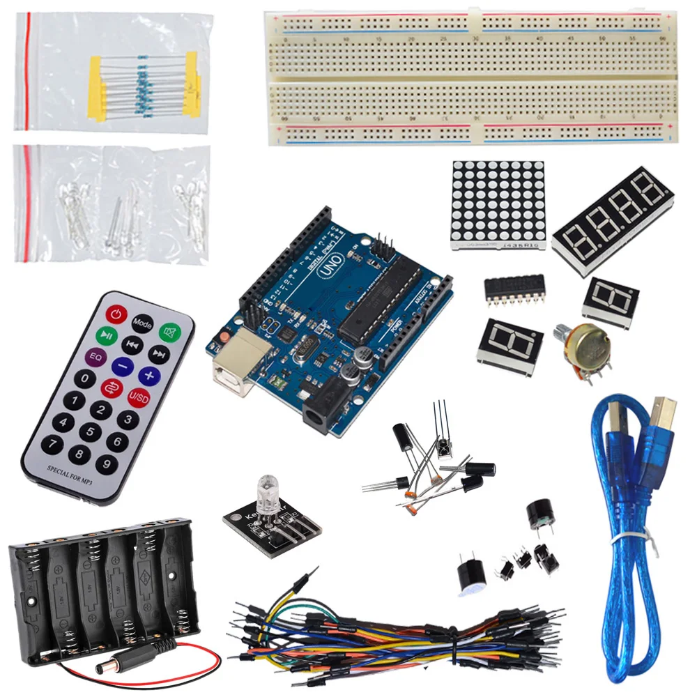 Lcd remote. Микрокомпьютер Basic Starter Kit. Uno, набор для мастера Basic.