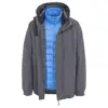 Mens 3 In 1 Jacket With Detachable Ultra-lightweight Inner Down Jacket
