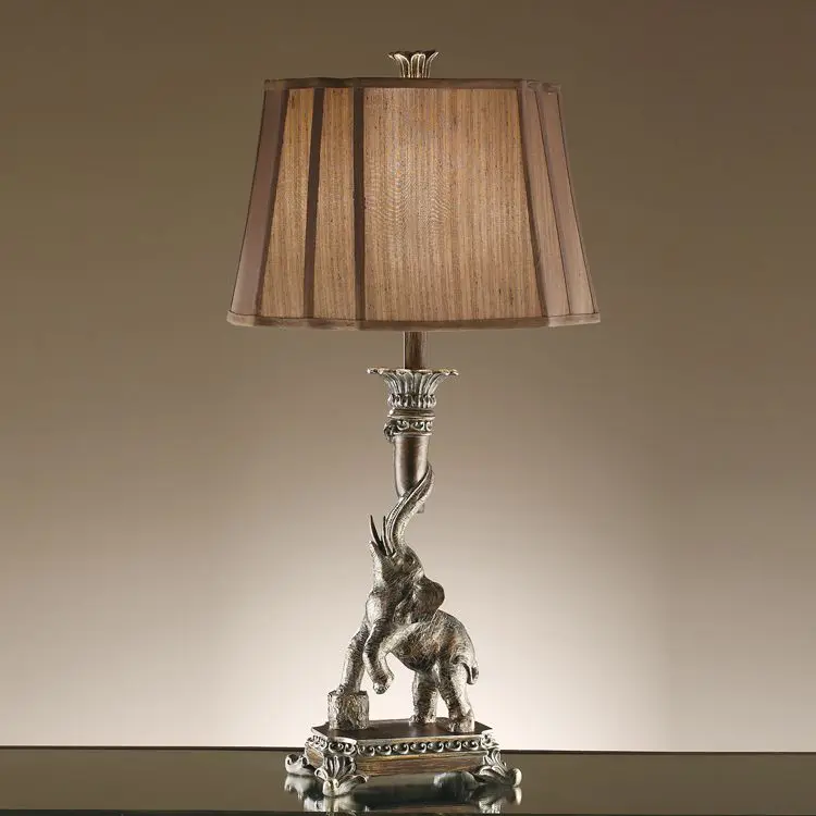 crystal base decorative hammered antique brass finish resin table lamps