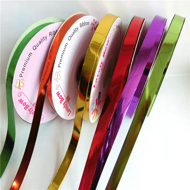 Manufacture Metallic Plastic Pp Ribbon Rolls Buy Plastic Metallic