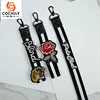 wholesale cheap custom animal and flower cheap embroidery keychain