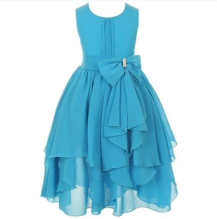 vestido azul chiffon