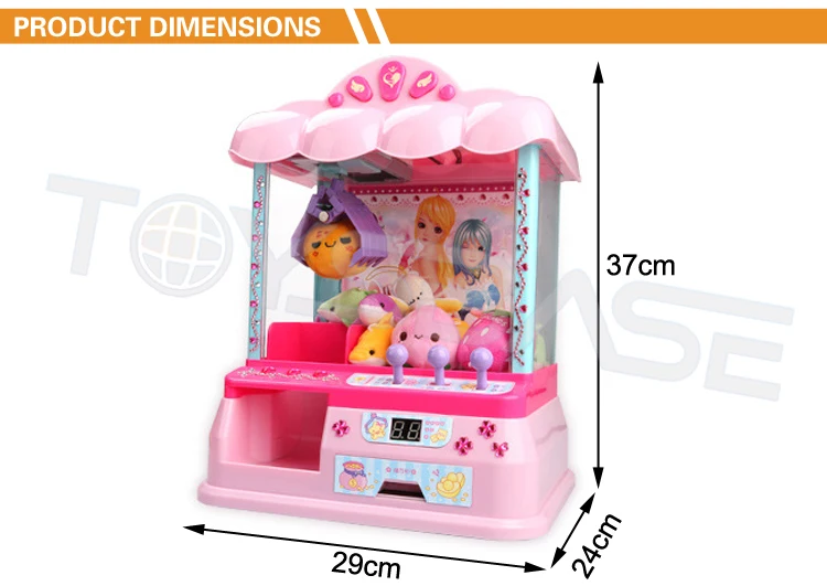 Battery Operated Doll Machine Toy Mini Doll Catching Machine Plastic