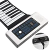 Portable Bluetooth 61 Keys Electronic Roll Up Piano with Built-in Speaker for Children Kids