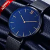 Top Sale 2019 New Arrival Black Mesh Band Alloy Case Roman Number Classical Fashion Quartz Analog Universal Wrist Watch