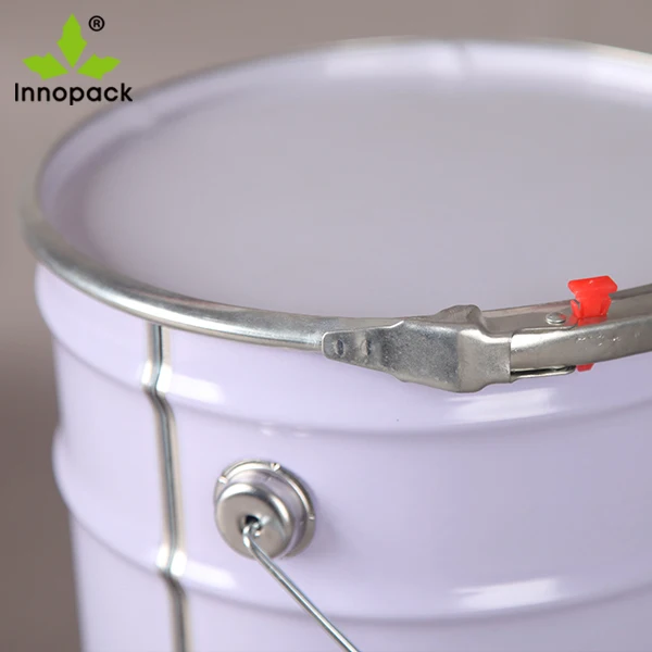 Download 10l White Paint Steel Metal Tin Pail/bucket Un Approved ...