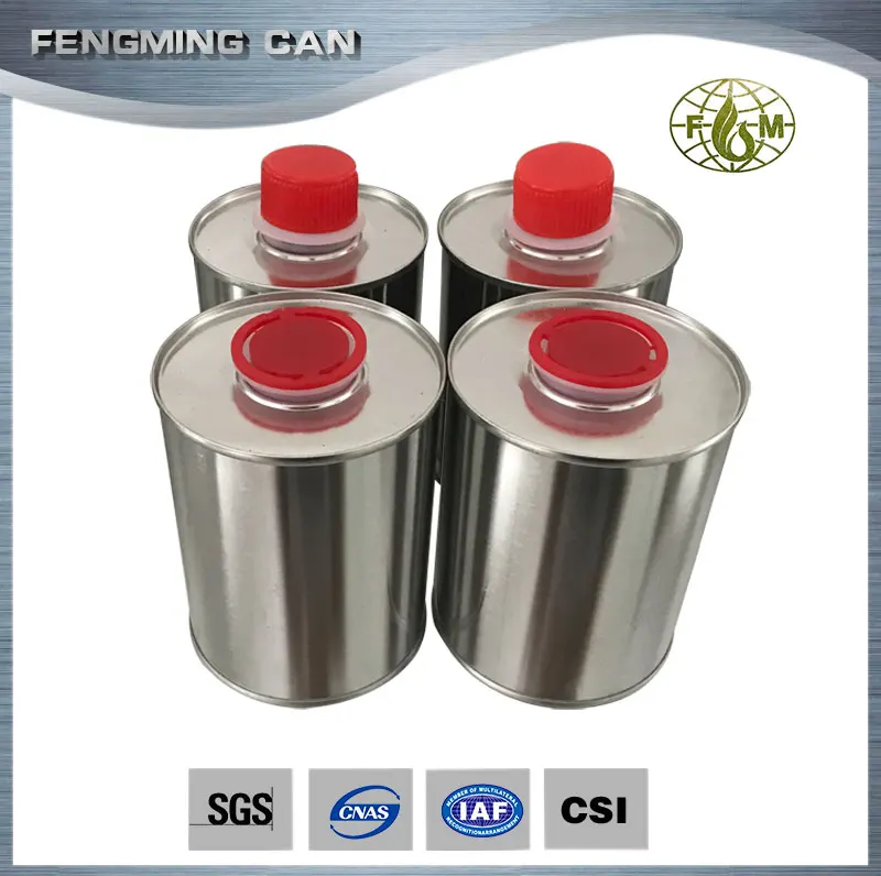 1 Liter Empty Round Metal Tin Can/rectangular Cans/quart Plastic Tin