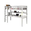 NO.1485 High Sleeper Wood Baby Furniture Bunk Bed Desk and Ladder