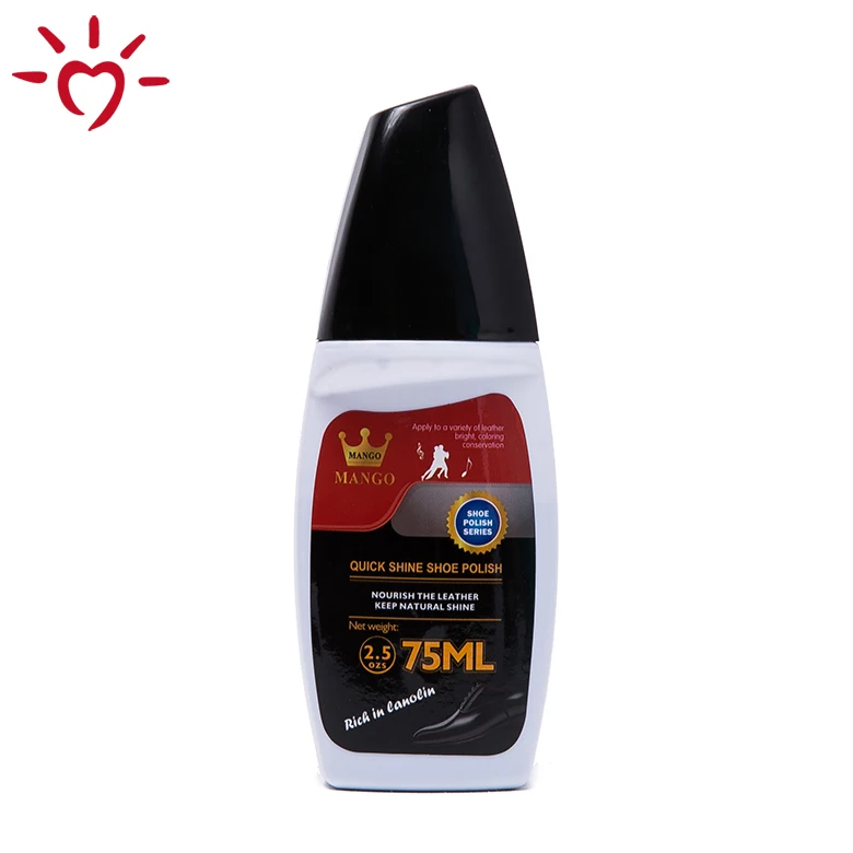 China manufacturer bottle plastic black cleaner color shoe polish