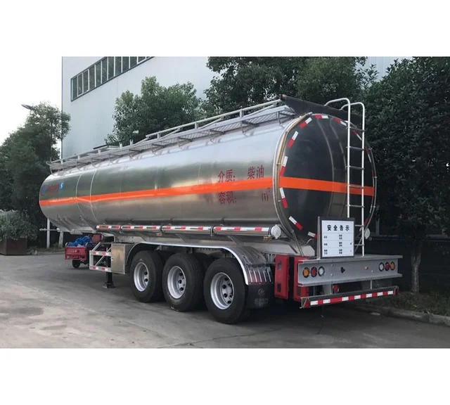42 、 000L アルミオイルタンカー/燃料タンクセミトレーラータンクトラックオイルタンクトラックトレーラー販売のため