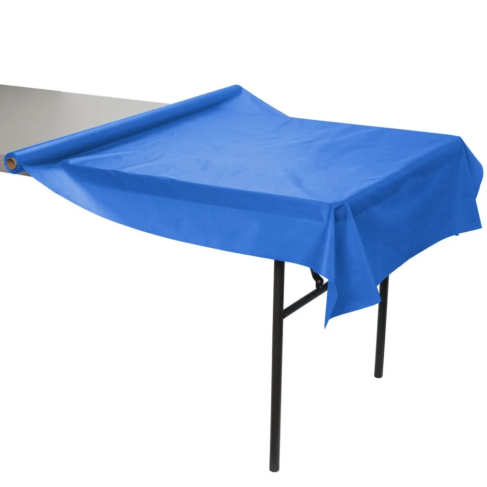 Heavy Duty Disposable Printed Plastic Pe Table Cloth Round Party Plastic Table Cover Wedding