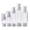 15ml 30ml 50ml 80ml 100ml 120ml white acrylic material airless bottle for cream lotion