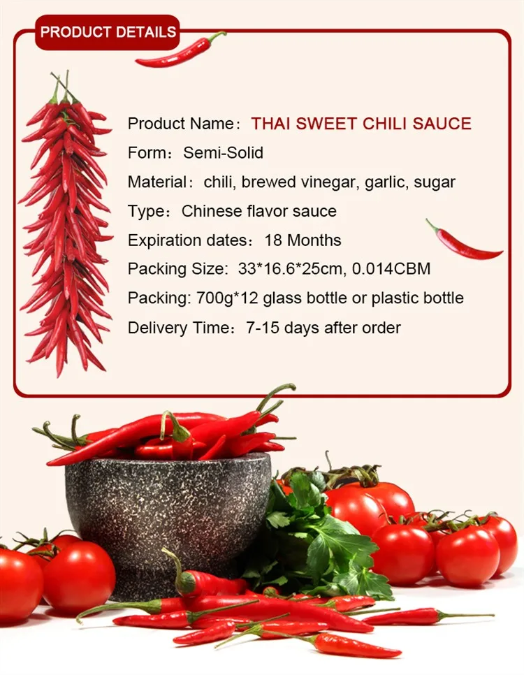 Thai style sweet chili sauce 700g