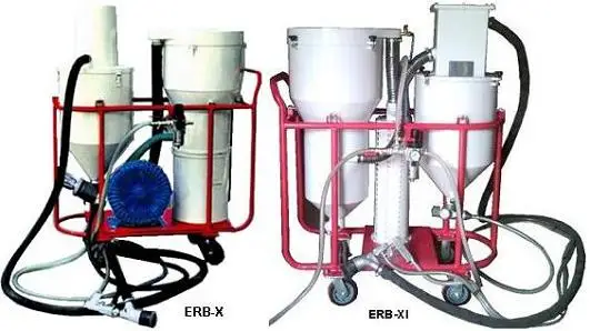 Vacuum blasting machines