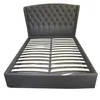 Matrix Black Faux Leather QUEEN Size Bed
