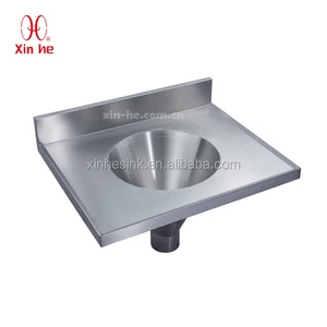 Stainless Steel Combined Sluice Sink Medical Sluice Sink Combination For Hospital Sanitary Ware