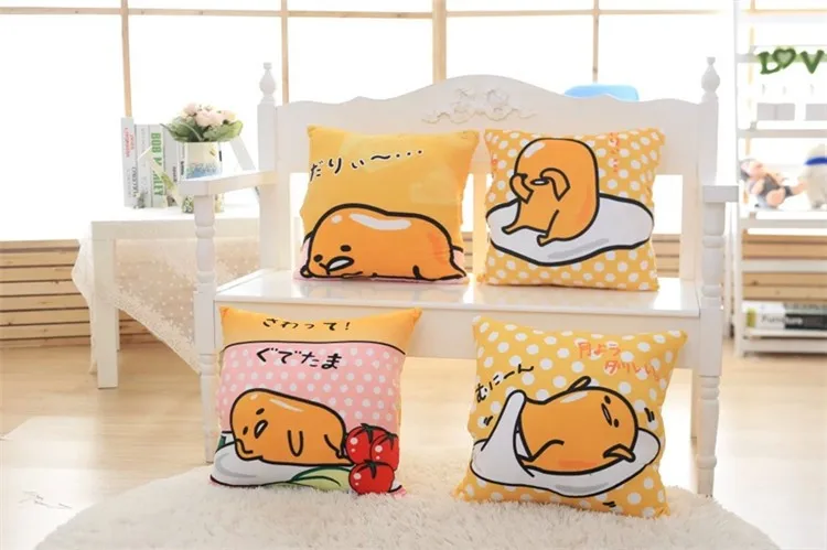 Cartoon Yellow Egg Anime Air Conditioning Travel Pillow