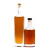 OEM custom printing premium taper tall exclusive delicate 750ml vodka liquor glass bottle