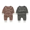 2019 Latest Fashion Baby Boys Rompers baby jumpsuit long sleeve solid color harlequin