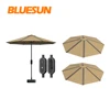 Bluesun Tthin film solar power umbrella 5V DC pv modules outdoor solar beach umbrella