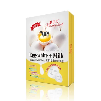 Egg white and milk face mask