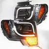 Full LED turn signal light For FORD F150 Raptor LED Strip Head Lamp 2008-12 Year Black V2