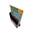 Customized Fordable Counter Cardboard Leaflet Display Stands for Snacks