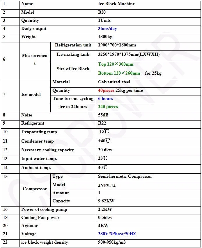 3 ton low price clear ice block machine